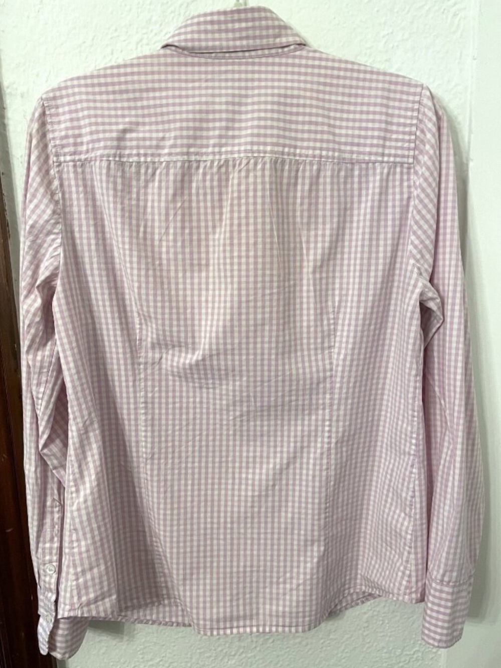 NWOT J. Crew Lavender Stretch Perfect Gingham Button-Down Shirt - Picture 4 of 6